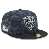 Бейсболка Chicago Bears New Era 2026 Salute To Service 59FIFTY - Black