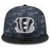 Бейсболка Cincinnati Bengals New Era 2026 Salute To Service 59FIFTY - Black