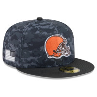 Бейсболка Cleveland Browns New Era 2026 Salute To Service 59FIFTY - Black