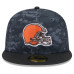 Бейсболка Cleveland Browns New Era 2026 Salute To Service 59FIFTY - Black
