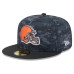 Бейсболка Cleveland Browns New Era 2026 Salute To Service 59FIFTY - Black