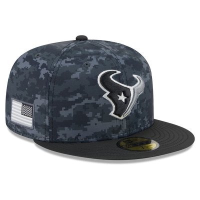 Бейсболка Houston Texans New Era 2026 Salute To Service 59FIFTY - Black