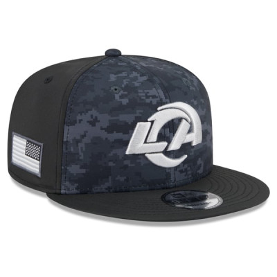 Бейсболка Los Angeles Rams New Era 2026 Salute To Service 9FIFTY - Black