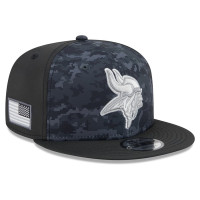 Бейсболка Minnesota Vikings New Era 2026 Salute To Service 9FIFTY - Black