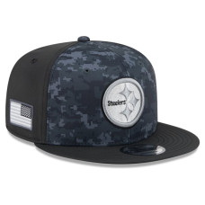 Бейсболка Pittsburgh Steelers New Era 2026 Salute To Service 9FIFTY - Black