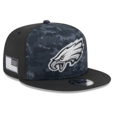 Бейсболка Philadelphia Eagles New Era 2026 Salute To Service 9FIFTY - Black