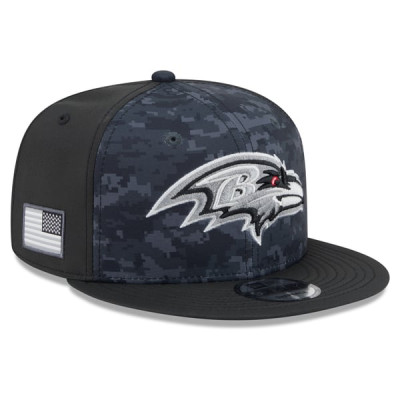 Бейсболка Baltimore Ravens New Era 2026 Salute To Service 9FIFTY - Black