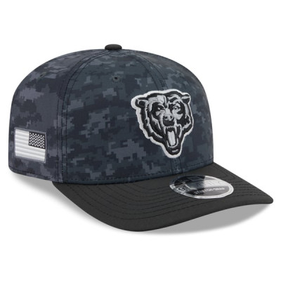 Бейсболка Chicago Bears New Era 2026 Salute To Service 9SEVENTY - Black