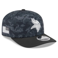 Бейсболка Minnesota Vikings New Era 2026 Salute To Service 9SEVENTY - Black