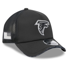 Бейсболка Atlanta Falcons New Era 2026 Salute To Service Apex 9FORTY Adjustable - Black