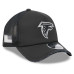 Бейсболка Atlanta Falcons New Era 2026 Salute To Service Apex 9FORTY Adjustable - Black