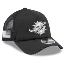 Бейсболка Miami Dolphins New Era 2026 Salute To Service Apex 9FORTY Adjustable - Black