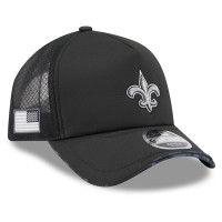 Бейсболка New Orleans Saints New Era 2026 Salute To Service Apex 9FORTY Adjustable - Black