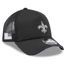 Бейсболка New Orleans Saints New Era 2026 Salute To Service Apex 9FORTY Adjustable - Black