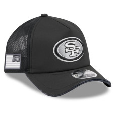 Бейсболка San Francisco 49ers New Era 2026 Salute To Service Apex 9FORTY Adjustable - Black