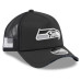 Бейсболка Seattle Seahawks New Era 2026 Salute To Service Apex 9FORTY Adjustable - Black