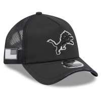 Бейсболка Detroit Lions New Era 2026 Salute To Service Apex 9FORTY Adjustable - Black