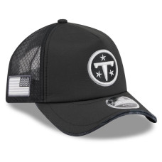 Бейсболка Tennessee Titans New Era 2026 Salute To Service Apex 9FORTY Adjustable - Black