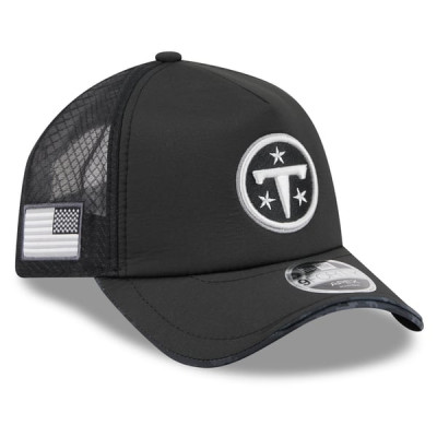 Бейсболка Tennessee Titans New Era 2026 Salute To Service Apex 9FORTY Adjustable - Black