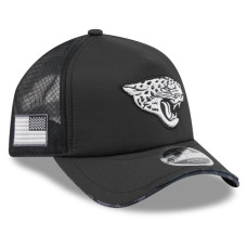 Бейсболка Jacksonville Jaguars New Era 2026 Salute To Service Apex 9FORTY Adjustable - Black