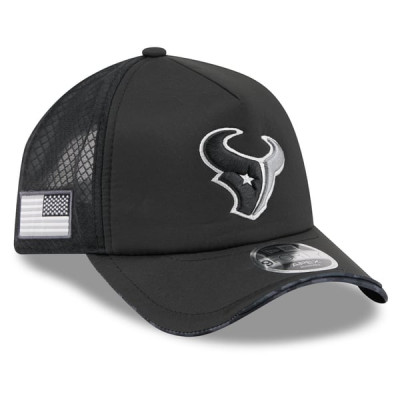 Бейсболка Houston Texans New Era 2026 Salute To Service Apex 9FORTY Adjustable - Black