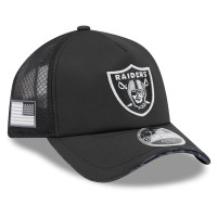Бейсболка Las Vegas Raiders New Era 2026 Salute To Service Apex 9FORTY Adjustable - Black