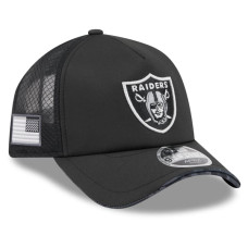 Бейсболка Las Vegas Raiders New Era 2026 Salute To Service Apex 9FORTY Adjustable - Black