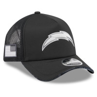 Бейсболка Los Angeles Chargers New Era 2026 Salute To Service Apex 9FORTY Adjustable - Black