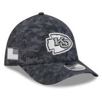 Бейсболка Kansas City Chiefs New Era 2026 Salute To Service 39THIRTY M-Crown Stretch - Black