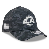 Бейсболка Los Angeles Rams New Era 2026 Salute To Service 39THIRTY M-Crown Stretch - Black