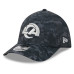 Бейсболка Los Angeles Rams New Era 2026 Salute To Service 39THIRTY M-Crown Stretch - Black