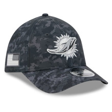 Бейсболка Miami Dolphins New Era 2026 Salute To Service 39THIRTY M-Crown Stretch - Black