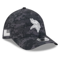 Бейсболка Minnesota Vikings New Era 2026 Salute To Service 39THIRTY M-Crown Stretch - Black