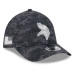 Бейсболка Minnesota Vikings New Era 2026 Salute To Service 39THIRTY M-Crown Stretch - Black