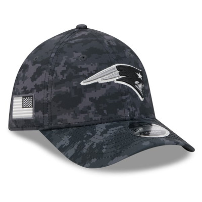 Бейсболка New England Patriots New Era 2026 Salute To Service 39THIRTY M-Crown Stretch - Black