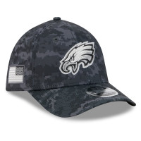 Бейсболка Philadelphia Eagles New Era 2026 Salute To Service 39THIRTY M-Crown Stretch - Black