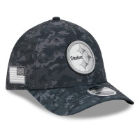 Бейсболка Pittsburgh Steelers New Era 2026 Salute To Service 39THIRTY M-Crown Stretch - Black