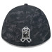 Бейсболка Pittsburgh Steelers New Era 2026 Salute To Service 39THIRTY M-Crown Stretch - Black