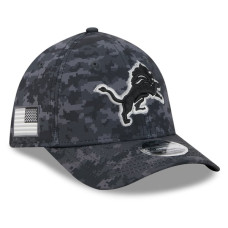 Бейсболка Detroit Lions New Era 2026 Salute To Service 39THIRTY M-Crown Stretch - Black