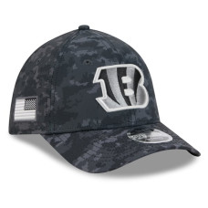 Бейсболка Cincinnati Bengals New Era 2026 Salute To Service 39THIRTY M-Crown Stretch - Black