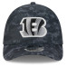 Бейсболка Cincinnati Bengals New Era 2026 Salute To Service 39THIRTY M-Crown Stretch - Black