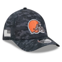 Бейсболка Cleveland Browns New Era 2026 Salute To Service 39THIRTY M-Crown Stretch - Black