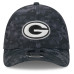 Бейсболка Green Bay Packers New Era 2026 Salute To Service 39THIRTY M-Crown Stretch - Black