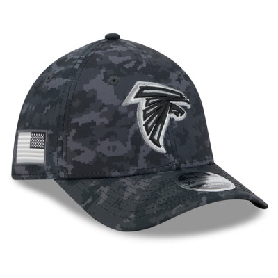 Бейсболка Atlanta Falcons New Era 2026 Salute To Service 39THIRTY M-Crown Stretch - Black