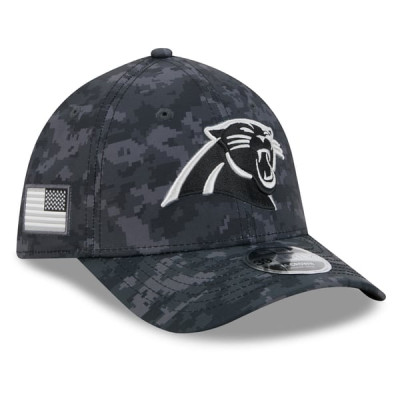Бейсболка Carolina Panthers New Era 2026 Salute To Service 39THIRTY M-Crown Stretch - Black