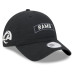 Бейсболка Los Angeles Rams New Era 2026 Salute To Service Casual Classic - Black