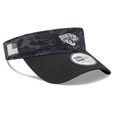 Jacksonville Jaguars New Era 2026 Salute To Service Adjustable Visor - Black