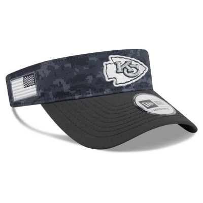Kansas City Chiefs New Era 2026 Salute To Service Adjustable Visor - Black