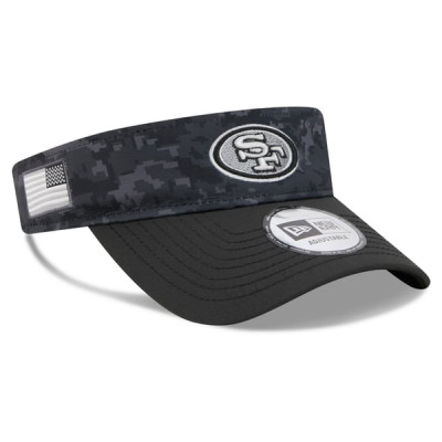 San Francisco 49ers New Era 2026 Salute To Service Adjustable Visor - Black