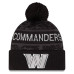 Шапка с помпоном Washington Commanders New Era 2026 Salute To Service Cuffed - Black